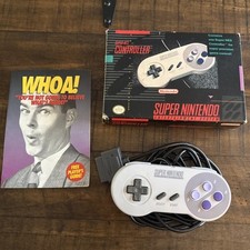 Controle Super Nintendo SNES marca oficial fabricante de equipamento original com CAIXA autêntica SNS-005  comprar usado  Enviando para Brazil
