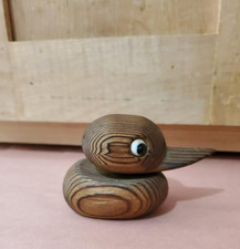 Antiga Criptomeria Japonesa Esculpida à Mão Madeira 3" Patinho com Cabeça Móvel Estatueta comprar usado  Enviando para Brazil