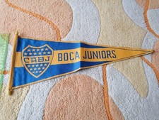 Gagliardetto CALCIO FOOTBALL pennant BOCA JUNIORS FUTBOL BANDERÍN CLUB FLAMULA  comprar usado  Enviando para Brazil