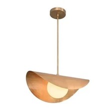 1 lustre globo de luz cúpula curva meados do século latão Sputnik luminária comprar usado  Enviando para Brazil