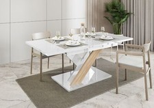 Usado, Mesa extensível 140-180x80cm cozinha branca Sonoma frete grátis comprar usado  Enviando para Brazil