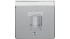 Q.1 / Q.3 Placa frontal individual con bloqueo antipolvo y campo de etiquetado, aluminio, terciopelo segunda mano  Embacar hacia Mexico