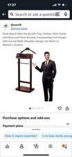Solid wood valet for sale  MANCHESTER