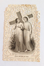 Antique pious image d'occasion  Expédié en Belgium