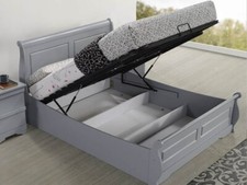 4ft6 grey ottoman for sale  ELLESMERE PORT