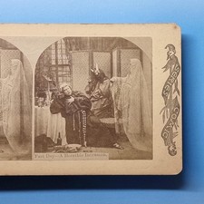 Foto real macabra vitoriana estéreo C1895 monges fantasmas e demônios jejum comprar usado  Enviando para Brazil