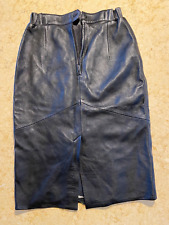 Schwarzer leder rock gebraucht kaufen  Berlin