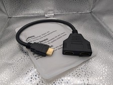 Cabo adaptador divisor HDMI 1 macho para 2 fêmeas para monitor de TV tela HDTV comprar usado  Enviando para Brazil