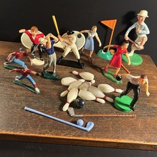 Lote de enfeite de bolo vintage esporte beisebol tênis golfe boliche a comprar usado Lote de enfeite de bolo vintage esporte beisebol tênis golfe boliche a comprar usado  Enviando para Brazil