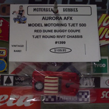 AURORA AFX, MODELO MOTORING TJET 500, CUPÊ BUGGY RED DUNE, CARRO DE AUTORAMA HO, #1399 comprar usado  Enviando para Brazil