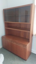 Teak glazed dresser for sale  RUGBY
