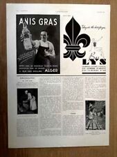 Publicité 1936 anis d'occasion  Bordeaux-