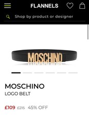 Women moschino belt for sale  HALESOWEN