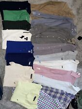 Lote de 18 camisas masculinas com botões/polos/manga longa boa mistura tamanho grande e GG, usado comprar usado  Enviando para Brazil