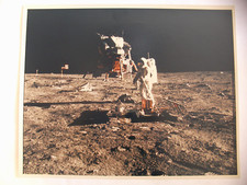 Apollo 11 Buzz Aldrin EVA "A Kodak Paper" 8"x10" fotografia NASA AS11-40-5949 comprar usado  Enviando para Brazil