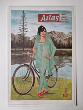 ATLAS India's Largest Selling Bicycle, Vintage Poster (1973 Reproduction), usado comprar usado  Enviando para Brazil