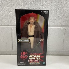 Boneco boneco original caixa de brinquedo Star Wars episódio 1 Qui Gon Jinn Hasbro 1998 comprar usado  Enviando para Brazil