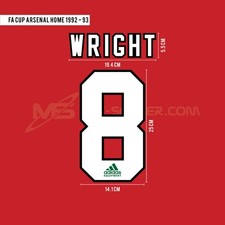 WRIGHT #8 Arsenal Home FA Cup 1993 impressão final (bloco colorido imprimível PU) comprar usado WRIGHT #8 Arsenal Home FA Cup 1993 impressão final (bloco colorido imprimível PU) comprar usado  Enviando para Brazil