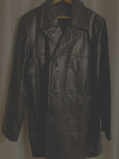 Schwarze lederjacke trapper gebraucht kaufen  Düsseldorf