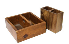 Divided wood boxes for sale  Kenosha