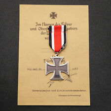 Insignia medalla cruz de hierro de primera calidad Alemania 1939 1813 segunda clase con caja de cinta segunda mano  Embacar hacia Mexico