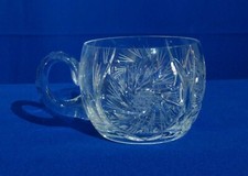American Cut Crystal Corp Punch Cup Clear 12 pontos estrela cata-vento Tchecoslováquia comprar usado  Enviando para Brazil