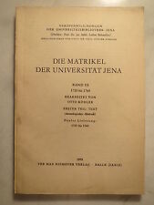 Jena matrikel universität gebraucht kaufen  Laatzen