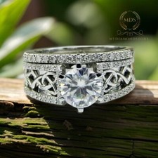 Moissanite bridal set for sale  Jamaica