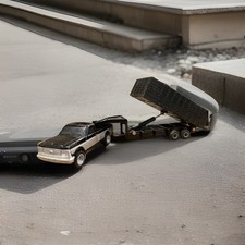 ERTL Big Farm -87-91 Ford F-150 Pick-Up com engate + reboque hidráulico ERTL! comprar usado  Enviando para Brazil