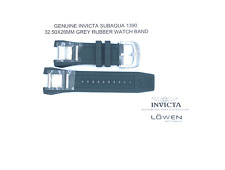 Autêntica pulseira de relógio Invicta Subaqua 1390 cinza borracha artificial 32,50x26MM, usado comprar usado  Enviando para Brazil