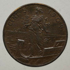 Centesimi prora 1909 usato  Italia