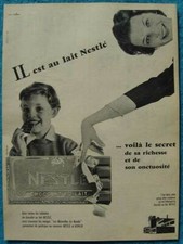 Publicité papier chocolat d'occasion Publicité papier chocolat d'occasion  Vif