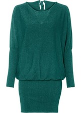 Strickkleid glitzer petrol gebraucht kaufen  Deutschland