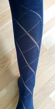 Strumpfhose blau lochmuster gebraucht kaufen  Bad Schwartau