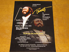 Pavarotti 2002 birmingham for sale  UK
