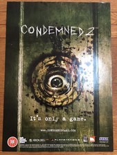 Pôster promocional Condemned 2 Sony PS3 360 A2 anúncio raro original PlayStation comprar usado  Enviando para Brazil