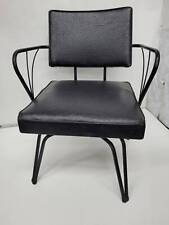Cadeira giratória moderna vintage MCM Viko meados do século couro sintético preto década de 1960 comprar usado  Enviando para Brazil