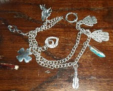 Bracciale argento charms usato  Latina