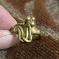 Antigo anel MCM formato orgânico forma livre bronze tamanho 5,25 comprar usado  Enviando para Brazil