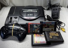 Console doméstico preto Sega Genesis com 4 controles e cabos de jogos comprar usado Console doméstico preto Sega Genesis com 4 controles e cabos de jogos comprar usado  Enviando para Brazil