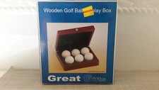 Bolas de golfe vintage de madeira caixa de exibição ótimos presentes 2001 pacote original em excelente estado usado comprar usado  Enviando para Brazil
