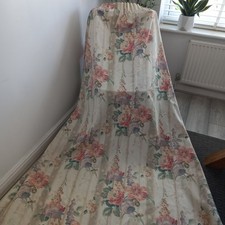 Vintage floral curtains for sale  MARKFIELD