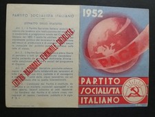 Tessera partito socialista usato Tessera partito socialista usato  Rubiera