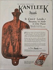 1919 Rexall Kantleek Bolsa de água quente de borracha vermelha original anúncio vintage  comprar usado  Enviando para Brazil