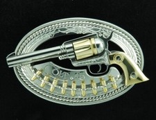 (FEITO POR ENCOMENDA) FIVELA FEITA À MÃO AÇO INOXIDÁVEL ESTILO OCIDENTAL ARMA COLT.45 comprar usado  Enviando para Brazil