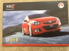 Vauxhall vxr brochure for sale  WEYMOUTH