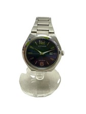 Relógio de quartzo Citizen azul marinho analógico fino prata J810 usado comprar usado  Enviando para Brazil