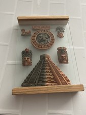 Calendário asteca maia display de vidro Chichenitza comprar usado  Enviando para Brazil