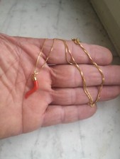Collana amuleto corno usato  Italia