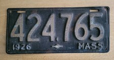 plate 1926 license mass for sale plate 1926 license mass for sale Palmer
